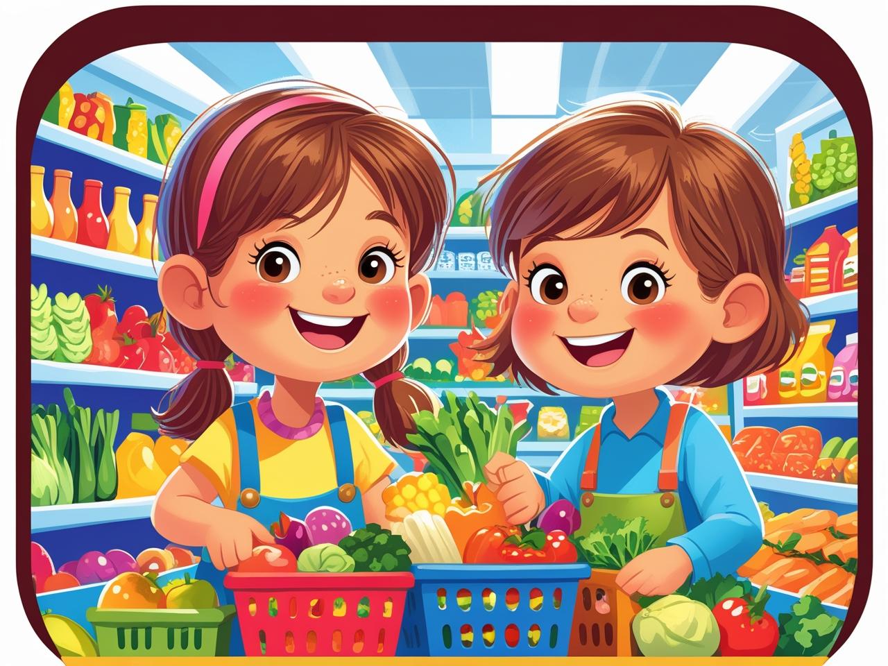 Kids Go Shopping Supermarket